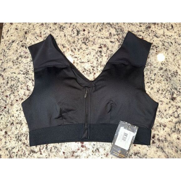 Tommie Copper Shoulder Support Bra with Zipper - Picture 2 of 7